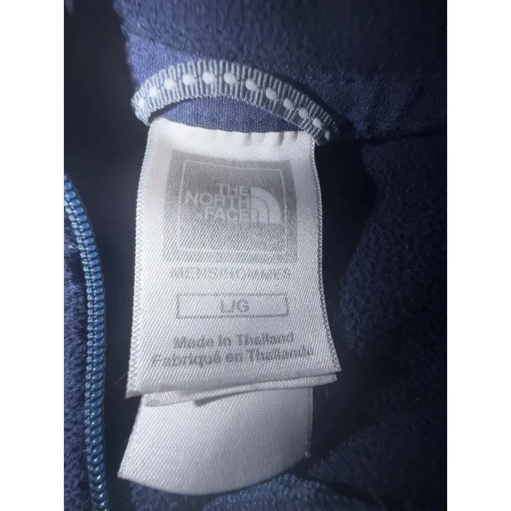 The north face men’s blue & black fleece pullover